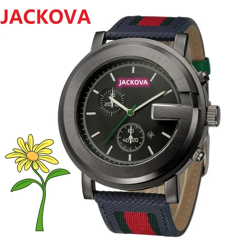 Luxury 45mm Stainless Steel Quartz Watch with Crystal Diamonds Fabric Strap Analog Display Date Function Unisex