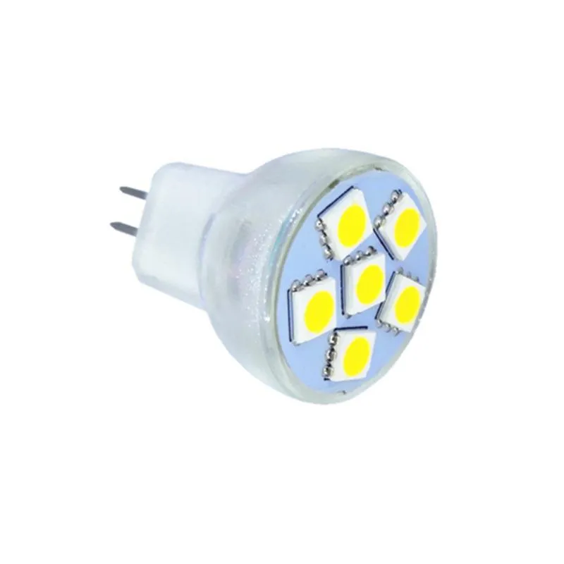 Lampen LED 6PCS/LOT ACDC12V Spotlight MR8 12V 6SMD AC12V DC12VLED -Lampen