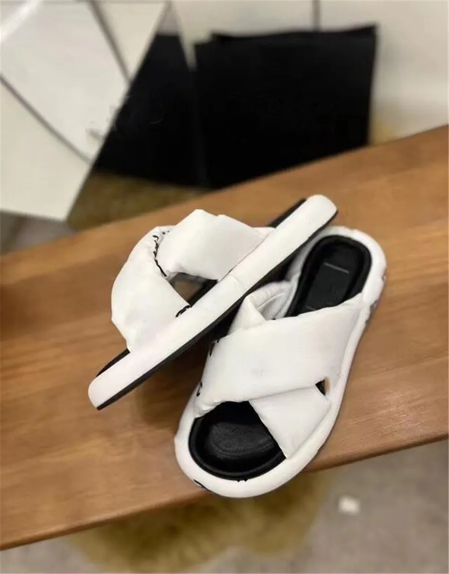 Women Summer Slippers bench shoes Stylish comfortable female thick bottom soft sole Crisscross zone lady wear resisting printing non slip versatile