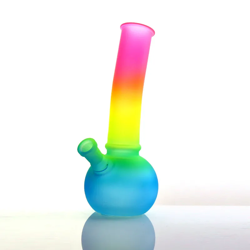 Fashion Smoking Pipe Rainbow Color Glass Tube Smoking Gun Height 20cm