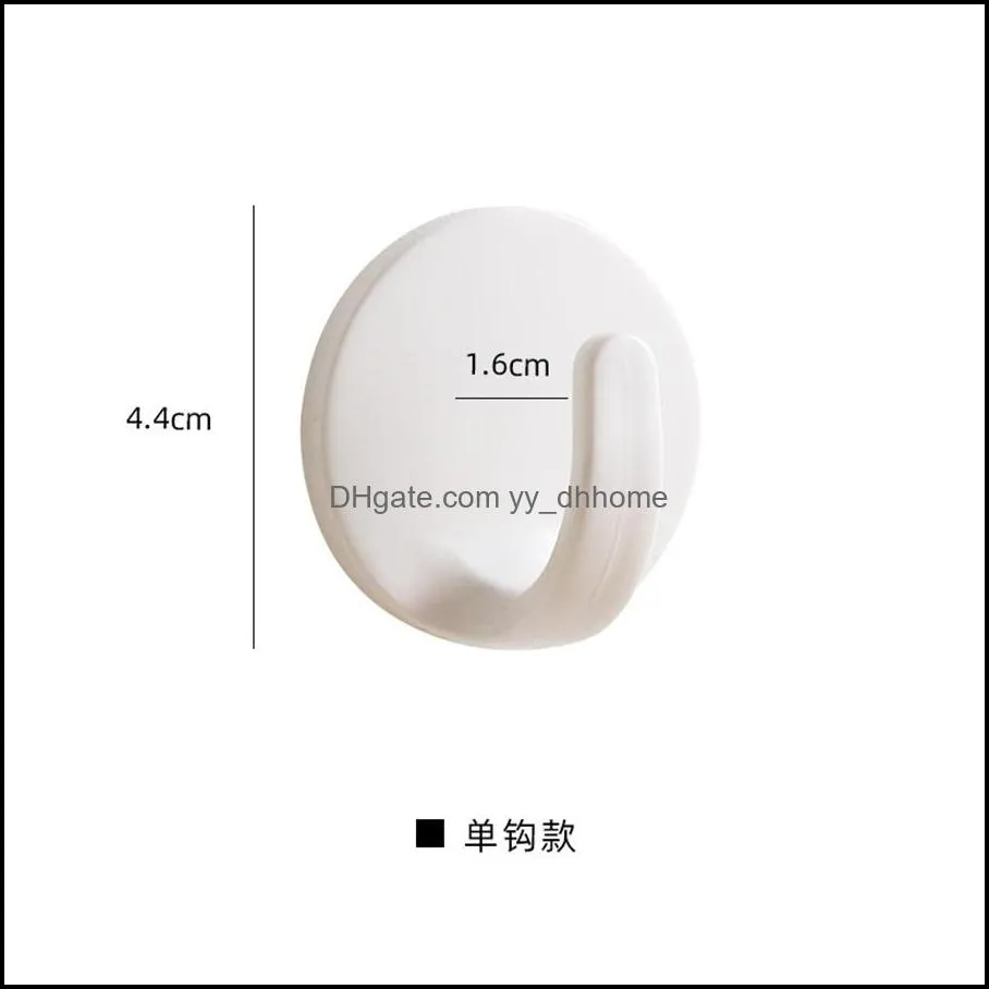 Creative cute sticky hook dormitory hook punch-free bathroom kitchen home wall seamless