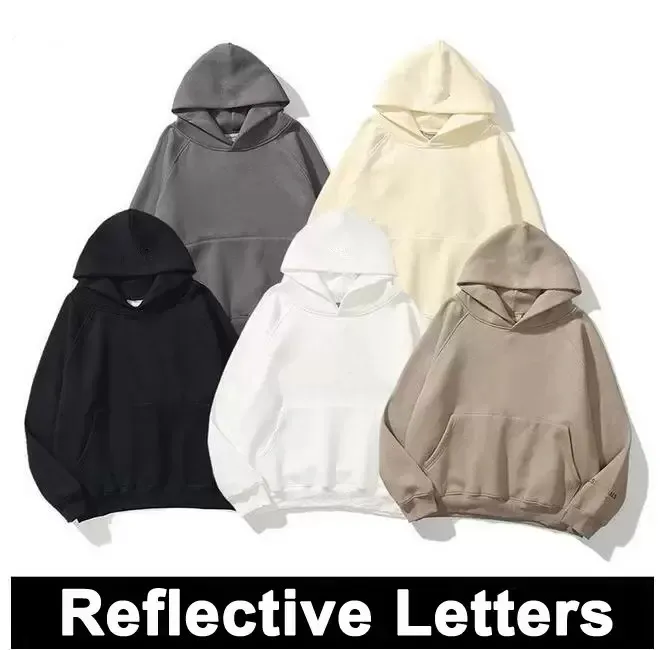 Herrhuvtröja för man Designertröja Dam Svart Blank Streetwear Pullover Mode Vit Hoody Lovers Tech Fleecejacka Brun Topp Ung kvinna Varma kläder