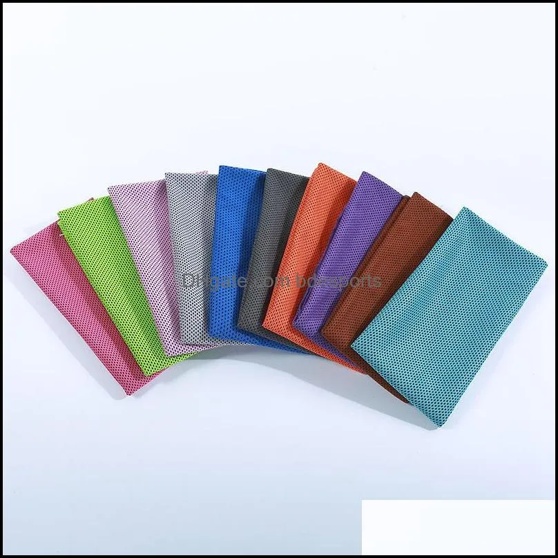 Multicolor 90*30cm Ice Cold Towel Cooling Summer Sunstroke Sports Exercise Cool Quick Dry Soft Breathable Cooling Towel