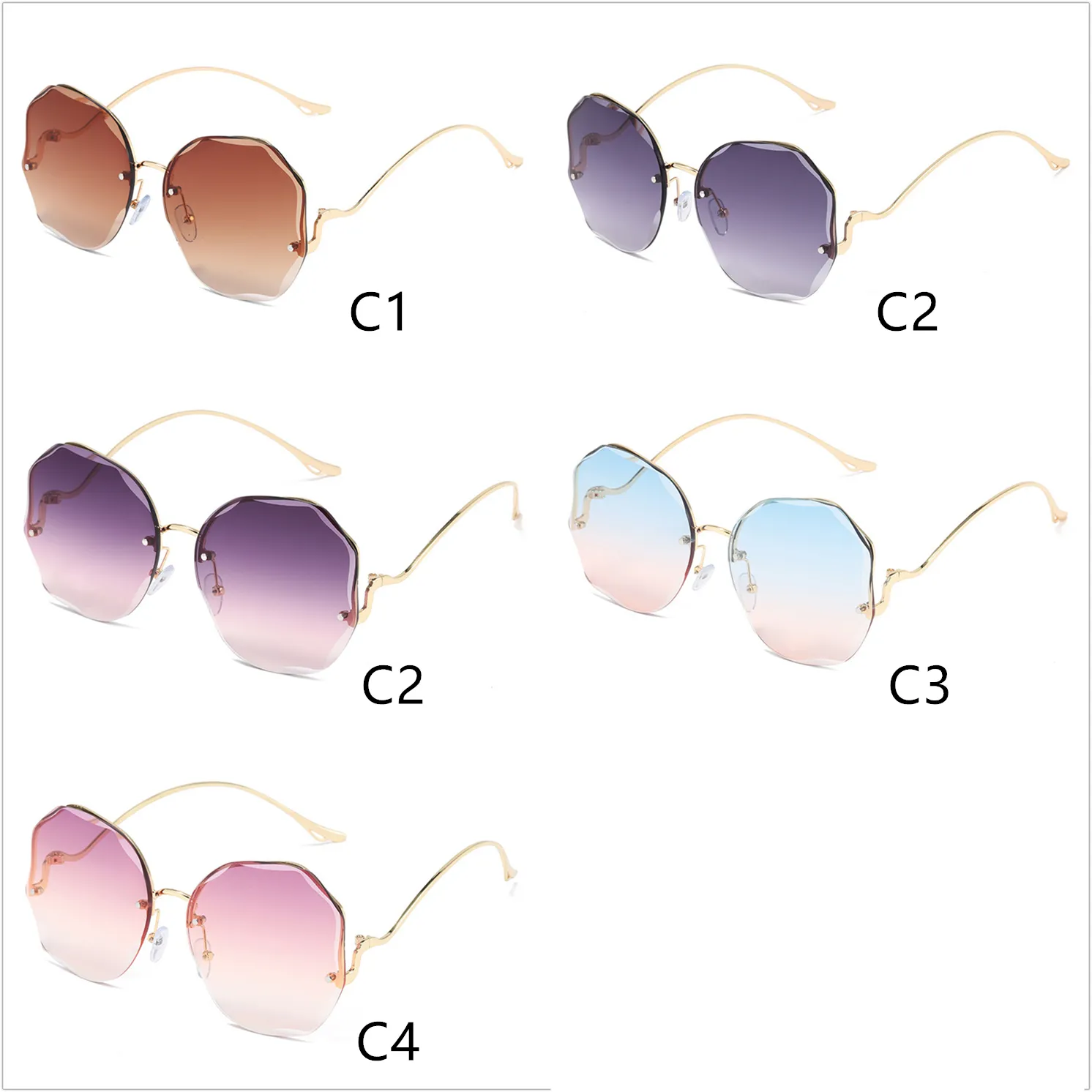 Stylish Pink and Tea Gradient Sunglasses Style cannot be copied, or can it? Think pink this Spring  main image 2