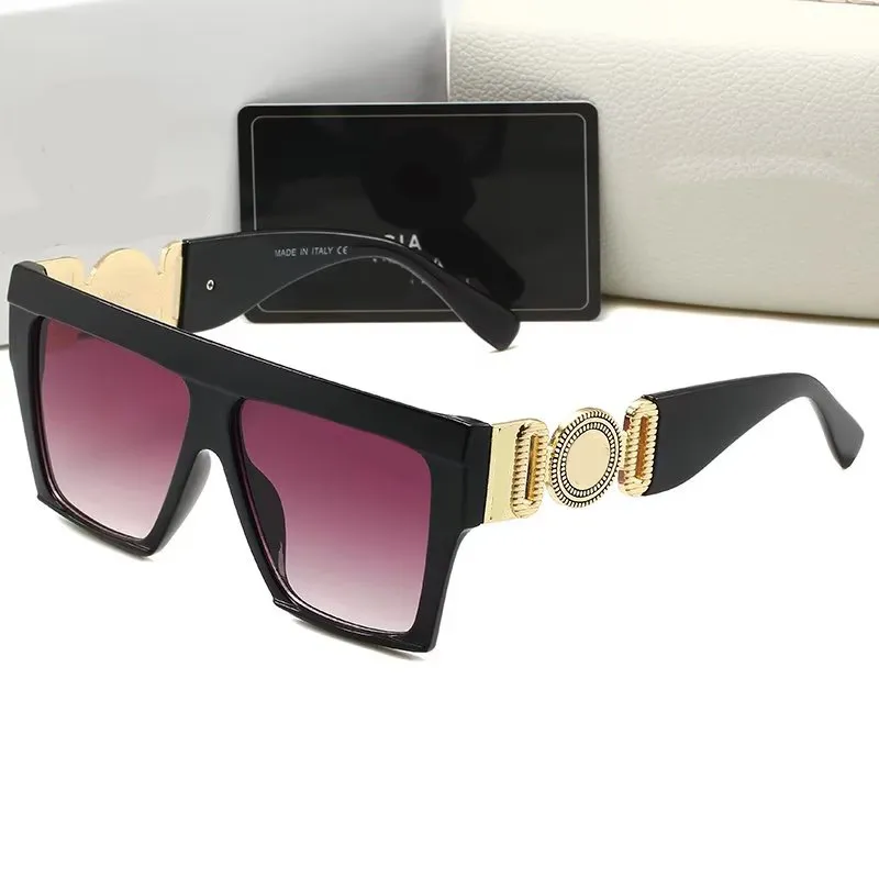 Designer Sunglasses Women's Retro oversized fashion glasses brand logo UV400 glasses new design with box