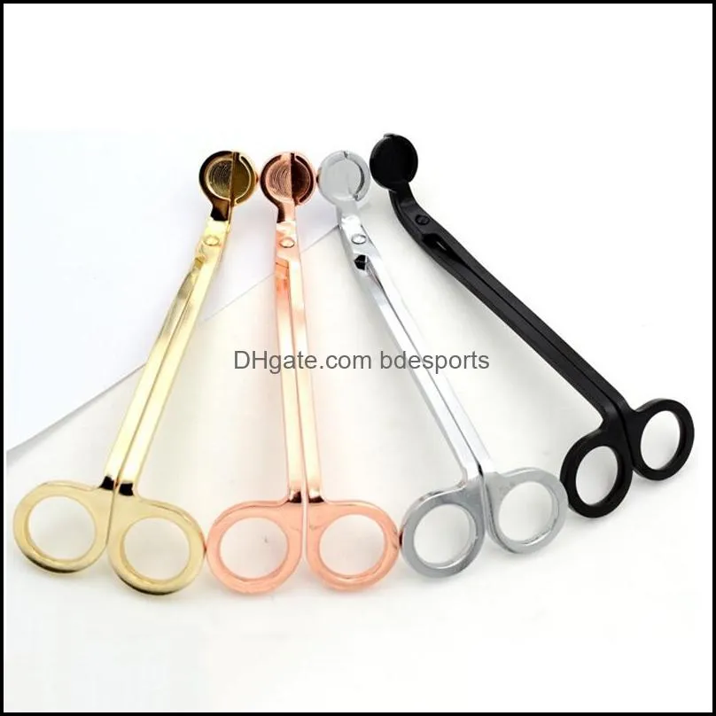 4 styles Candle Wick Trimmer Stainless Steel Oil Lamp Trim scissor tijera tesoura Cutter Snuffer Tool Hook Clipper 17cm dc557