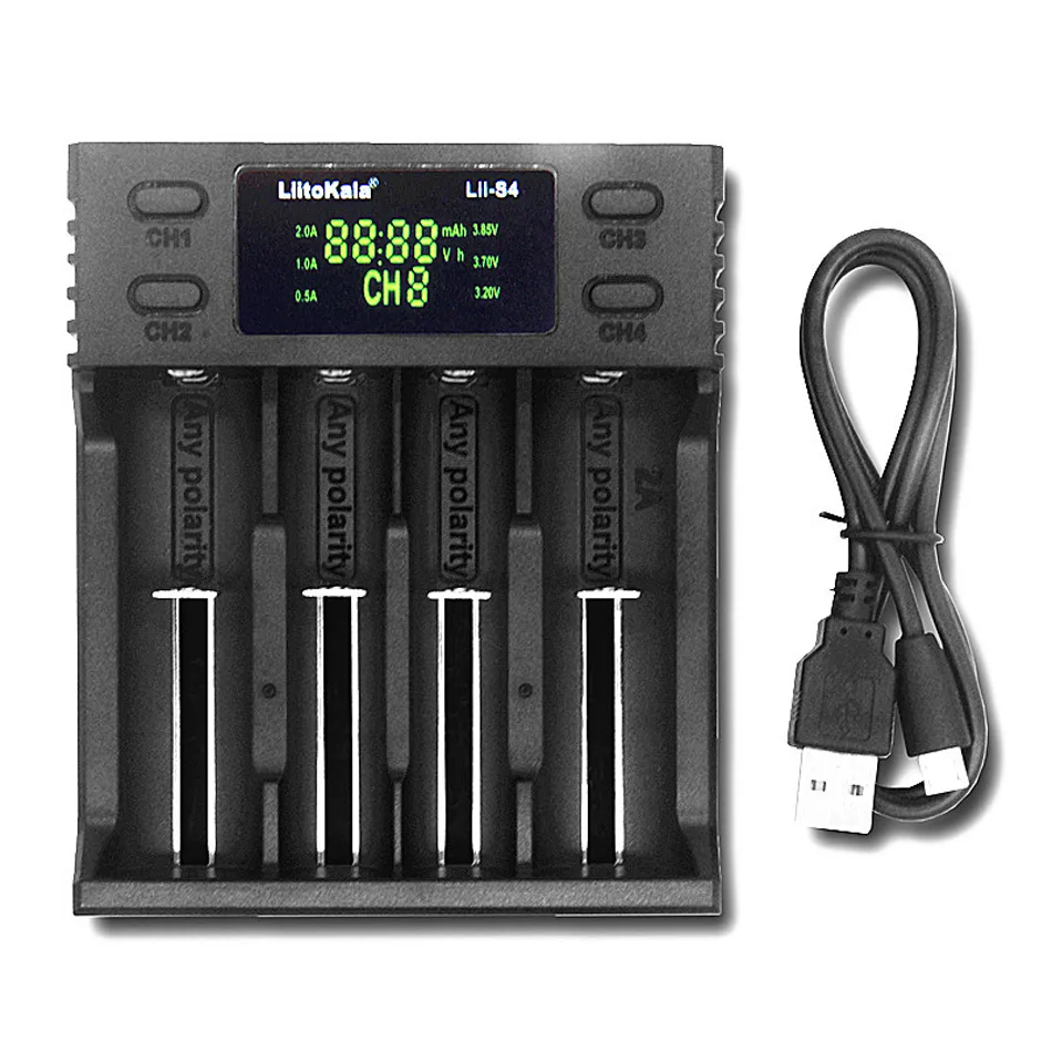 NiMH 18650 Li Ion Battery Charger Rechargeable Battery Charger With USB