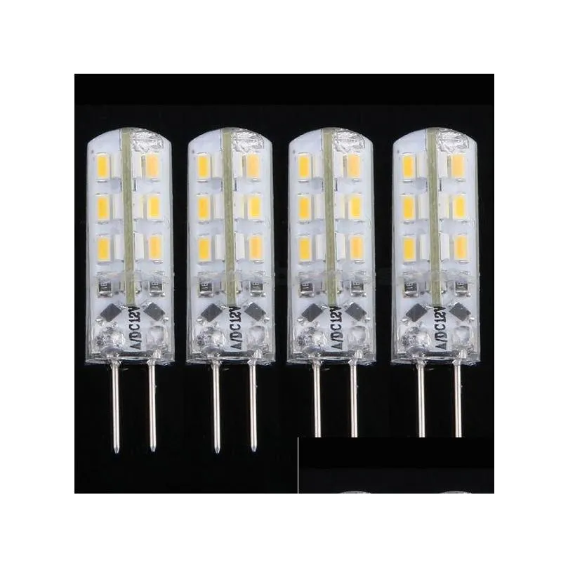 g4 2w 24leds smd 3014 led bulbs chandelier crystallights dc 12v nonpolar warm white cool white led corn light 500pcs