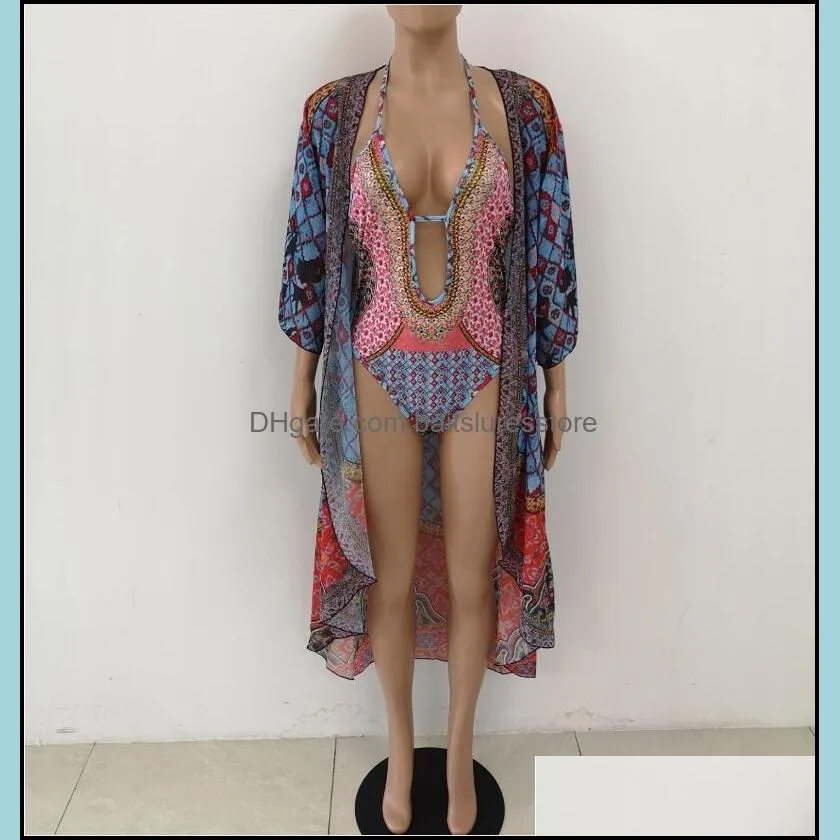 One Piece Swimsuits Cover Ups Sarong Large Size Women Covering Belly Conservative Milk Silk Chiffon Shawl and Bikini Sets Beachwear