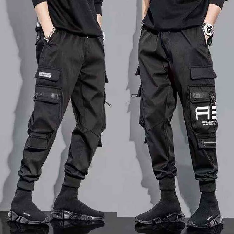 Harajuku Jogger Cargo Hosen Männer Mode Militär Techwear Laufen Streetwear Männliche Kleidung Hip Hop Punk Sport Tragen Sommer G220507