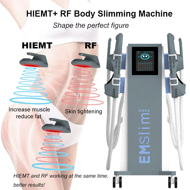 HIEMT Body Slimming Machine EMSlim Electromagnetic Stimulation Increase Muscle Reduce Cellulite Device