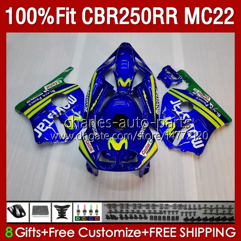 Injektion för Honda CBR 250RR 250 CBR250 CC RR 1990 1991 1992 1994 1995 96 97 98 99 111HC.20 MC22 250CC CBR250RR 90 91 92 93 94 95 1996 1997 1998 1999 Fairing White Glossy