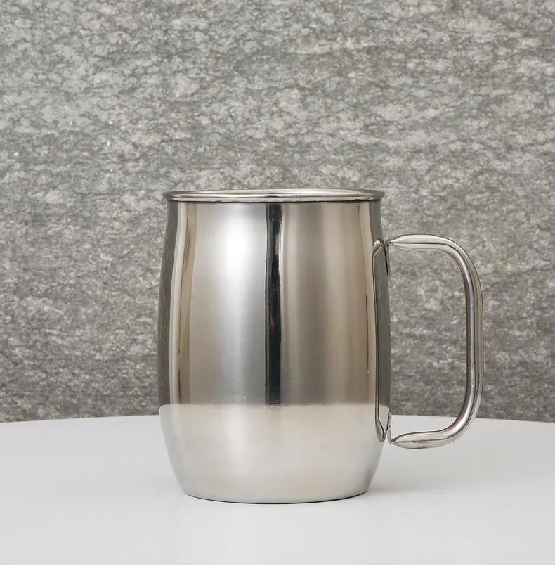 1000Ml Mug Coffee Tea Cup Mugs Stainless Steel liner Water Cup Ear Hanging Portable Beer Cups Travel Bottler