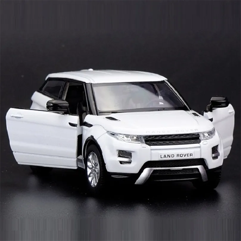 Wysoka symulacja Znakomite Diecasts Pojazdy zabawkowe RMZ Miasto Model Evoque Luxury SUV 1:36 ALOY SAMAT PRZYCIĄG 220507