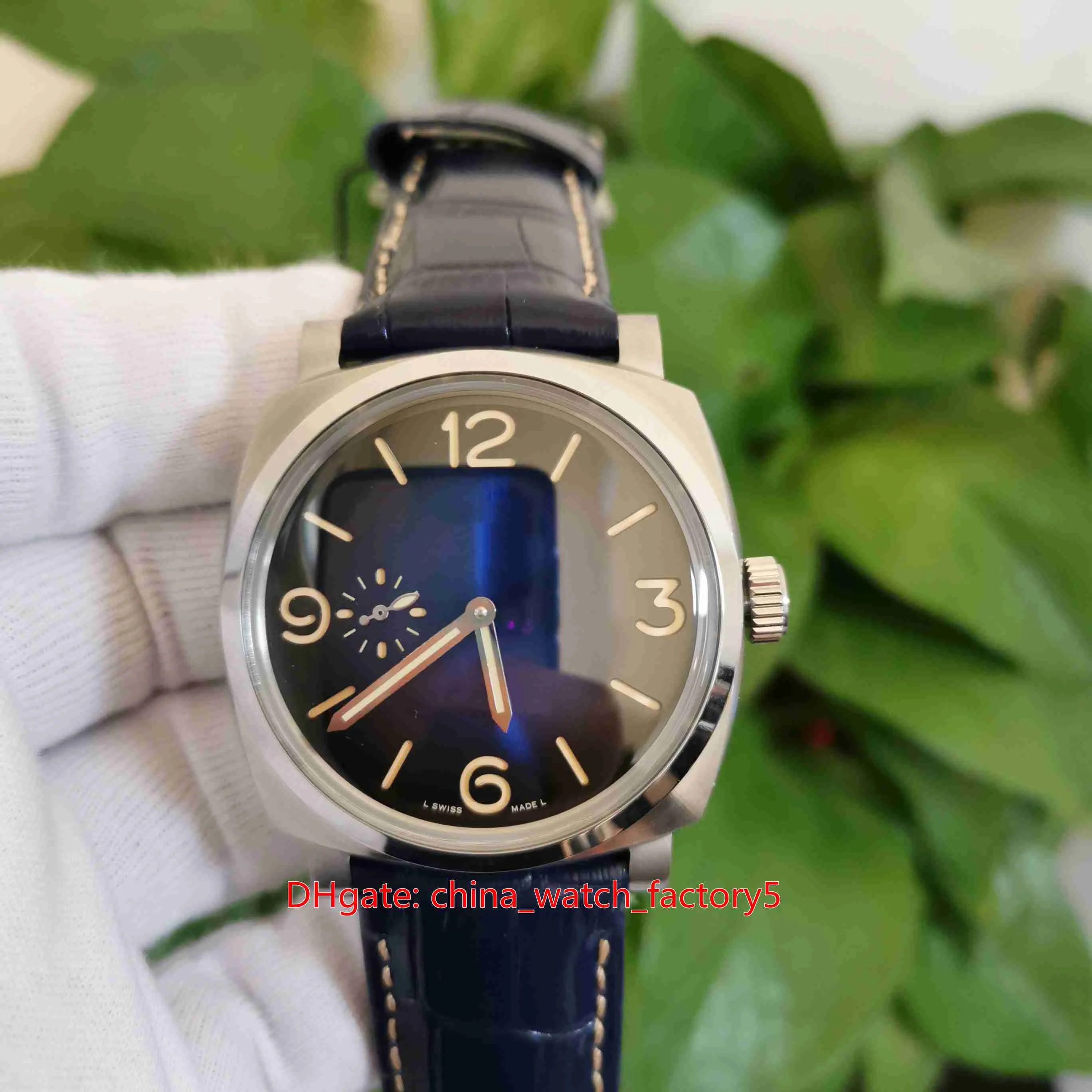 Горячие продажи высочайших качественных часов 44 -миллиметровые кожаные кожа PAM933 PAM00933