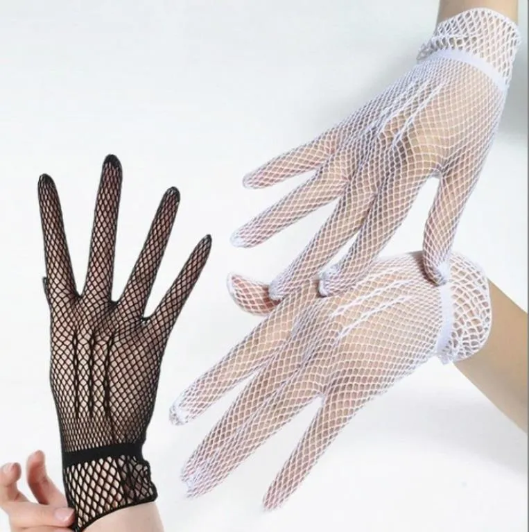 Save Big on Bulk Opera Gloves Wedding Elegant Fishnet Gloves Opera 2024  Costume Accessories Tea Party Wrist Gloves For Ladies Red, White Black 