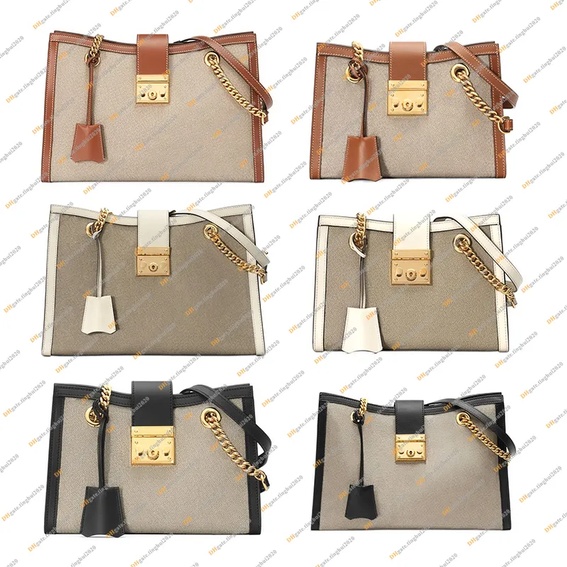 Dames Mode Casual Designe Luxe Cadenas Sac À Bandoulière TOTE Sac À Main Bandoulière Messenger Sacs Haute Qualité TOP 5A 498156 479197 Purse Pouch