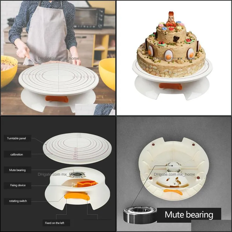 cake decorating table can be fixed light turntable diy kitchen baking tools & pastry