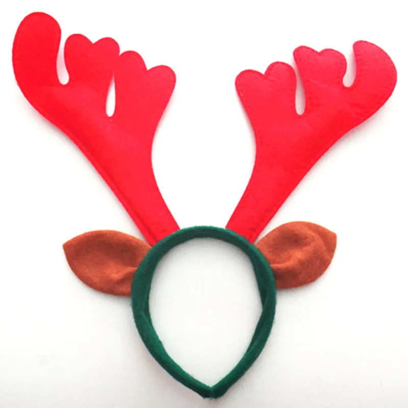 Kerstversieringen Oren Antlers Niet-geweven hoofdband Verjaardag Partys Holiday Party Props Levert Wh0010