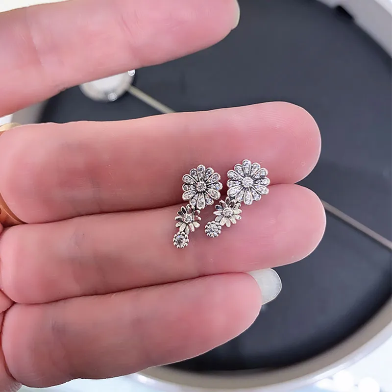 Pandora daisy trio earrings discount