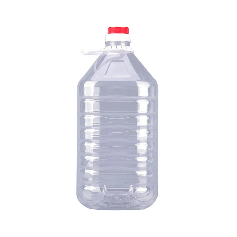 Bouteilles d'emballage d'huile abordables et sûres, 5 L, bouteille d'huile de cuisson transparente en PET, récipient liquide en plastique épais, baril de stockage de vin ZL1244 par Ocean Freight