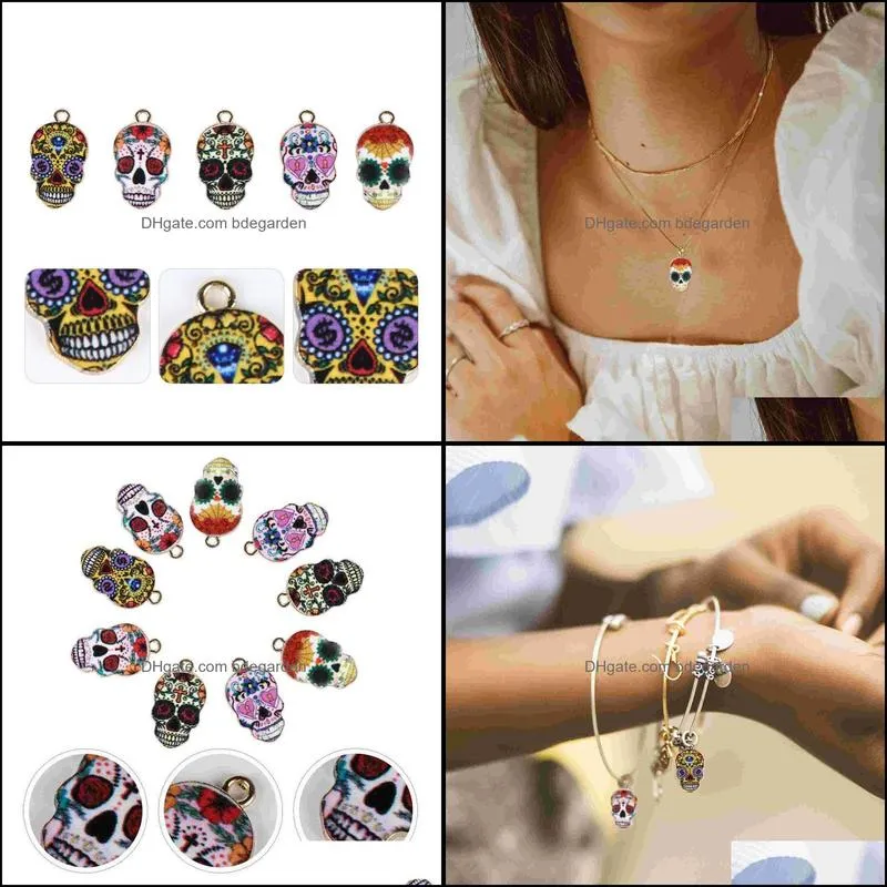 Pendant Necklaces 50Pcs DIY Bracelet Pendants Jewelry Making Ornaments Fashion Earring Accessories