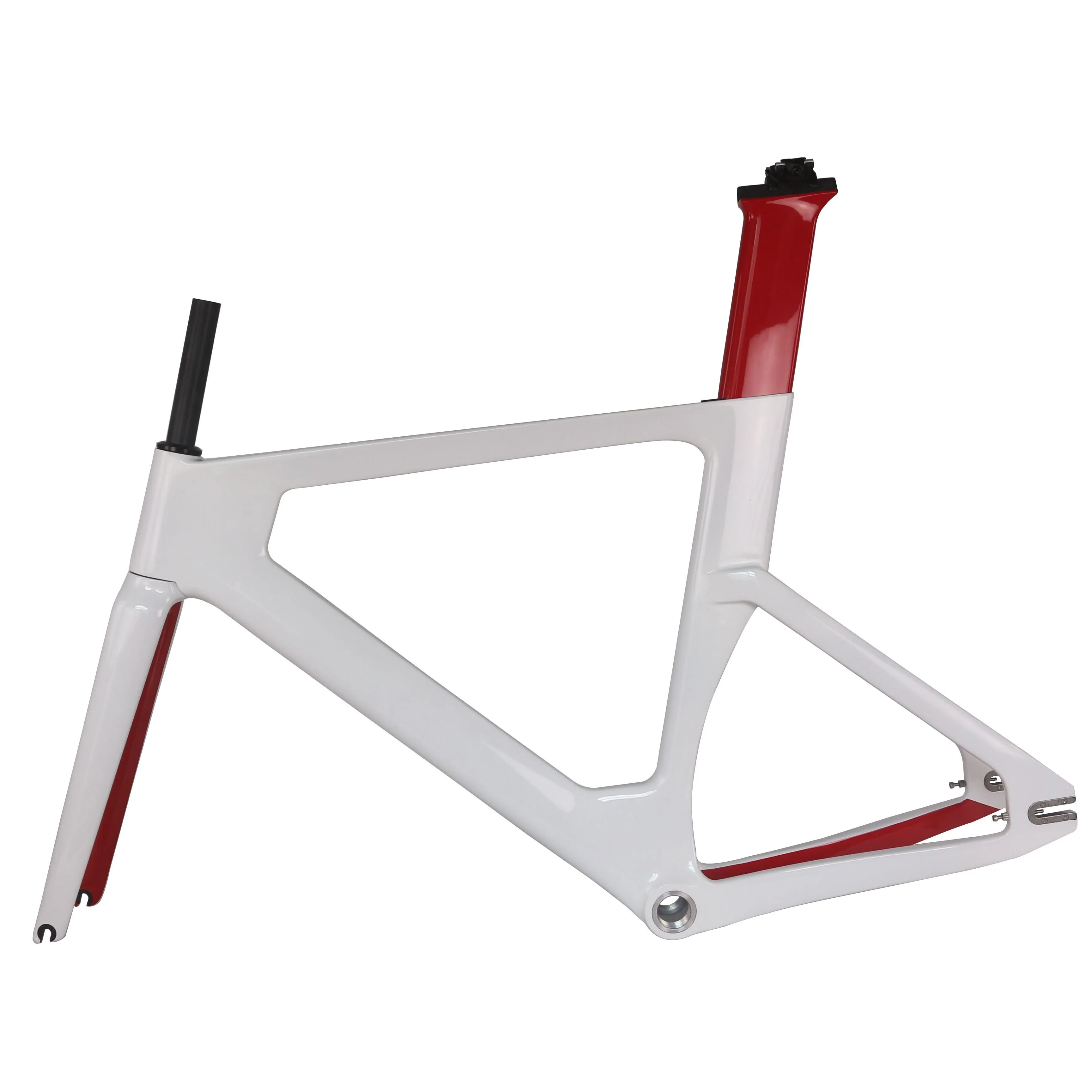 ألياف الكربون الكاملة T800 Track Road Frames TR013 إطارات الدراجة الثابتة مع الطلاء المخصص