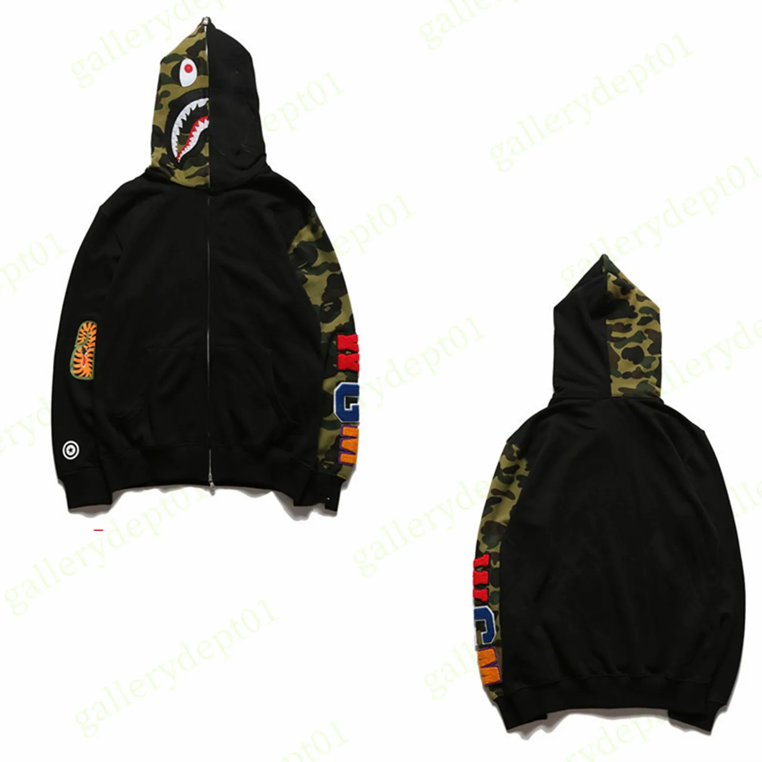 Bape zip sales up sweater