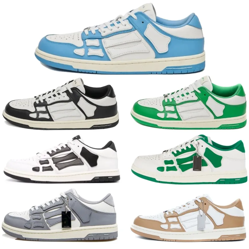 Skel Top Low Man Casual Shoes Women Designer Sneakers White Black Green Blue Red Size 36-45