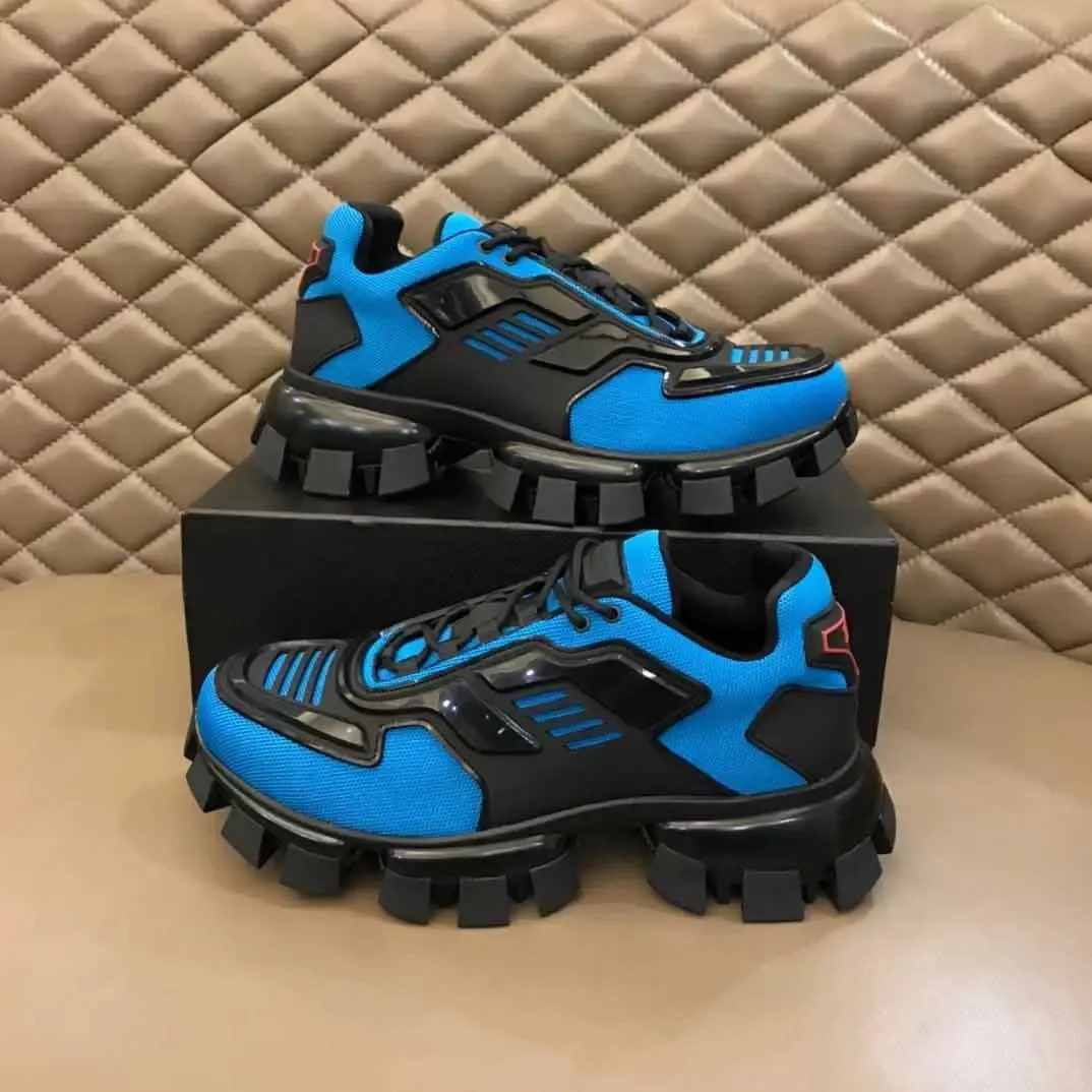 Luxo Top Quality Cloudbust Thunder Runner Sapatos Esportivos Tecido Técnico Tênis Homens Chunky Sole Sports Borracha Triângulo Estilo de Vida Combate Treinadores Ao Ar Livre