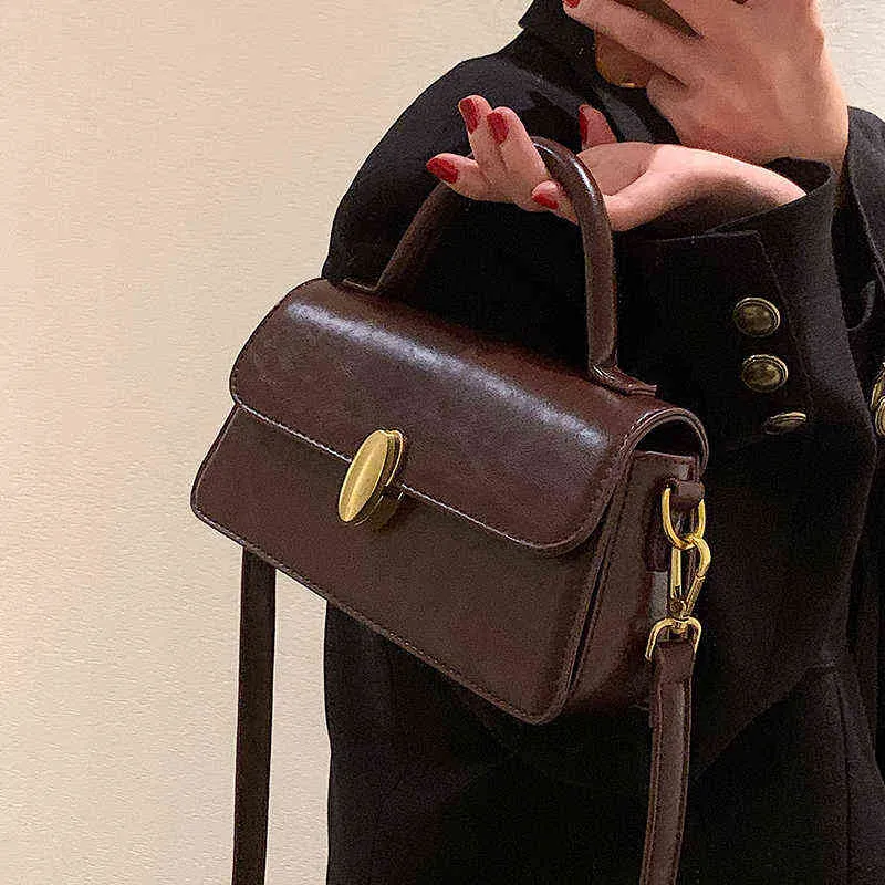 Small fourre-tout vintage 2022 Hit Spring Pu Leather Crossbody Sling S Woman Designer Handbag Brand Brand Brand épaule 220416