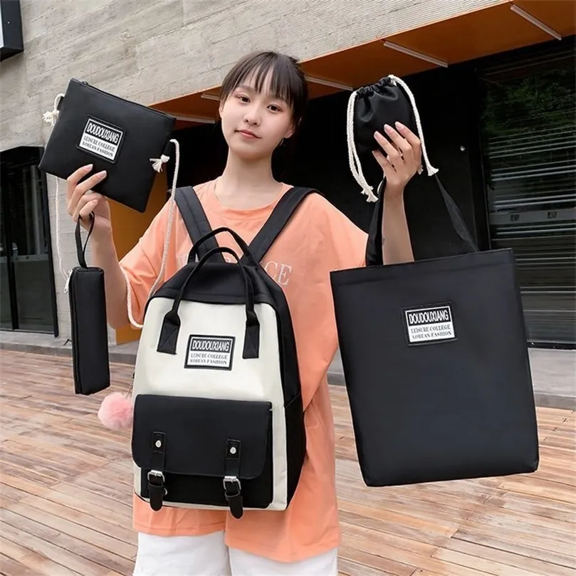 Teenage girl canvas 2025 backpacks