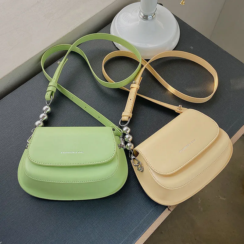 패션 어깨 가방 편안한 간단하고 다재다능한 배치 금속 구슬 핸드백