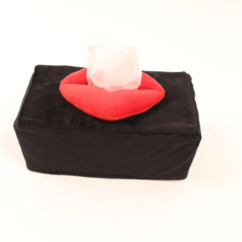 Auto-Taschentuch-Box Kreative kurze Plüsch-Taschentuch-Box Auto