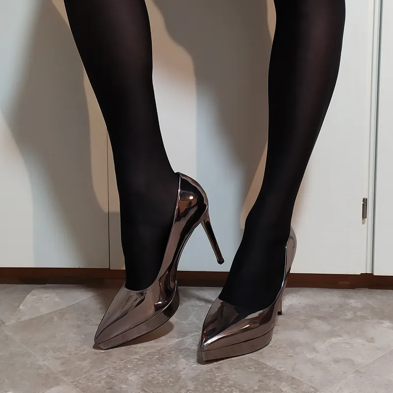 Pompe Della Piattaforma Di Tacchi Ad Alto Tacco Da Donna Tacchi A Spillo Da 12 Cm Feticcio Spettacolo Modello Festa Club Drag Queen Scarpe Unisex Grandi Dimensioni 46 Da 27 31 DHgate