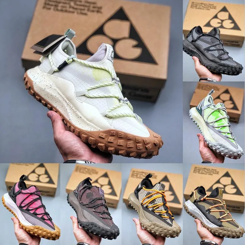 ACG Mountain Fly Low Tex Mens Mens Outdoors Trail Trail Trainse Trainers Trainers Baslt Sea Glass Flash