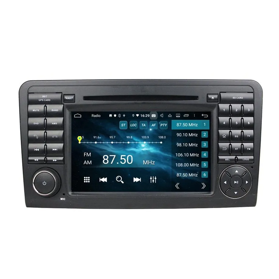 CarPlay Android Auto DSP 2 DIN 7 "PX6 Android 10 CAR DVDステレオラジオGPSメルセデスベンツMLクラスW164 ML300/350/450/500284N