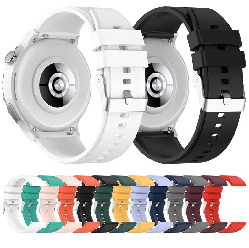 20mm 22mm Universal Band Strap for Huawei watch GT3 PRO 43mm Samsung Galaxy Watch 4 3 Classic 42mm 46mm Amazfit GTS 3 Garmin Venu 2 Xiaomi silicone