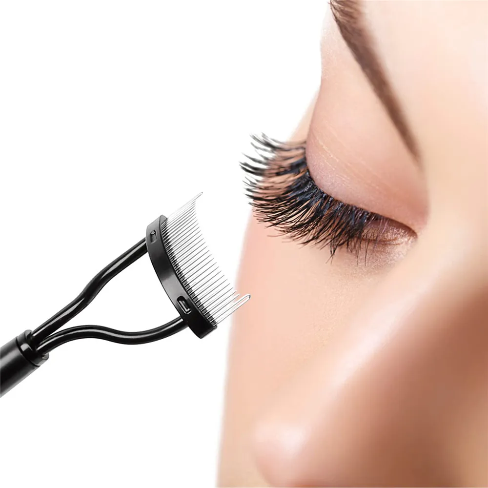 Velvet Touch Lash Separator för att separera ögonfransar som tar bort mascara -klumpar borstar applikator med kamtäckningsverktyg
