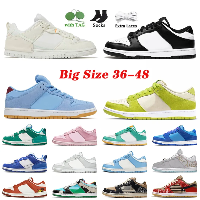 Low Top Leather Big size 12 13 women men Casual shoes 2022 black white Disrupt 2 grey unc coast Green Apple Phillies with socks platform designer shoe sneakers trainers
