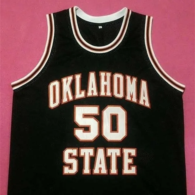 Xflsp 50 BRYANT REEVES Oklahoma State Cowboys Throwback Stitche Ricamo Maglia da basket Personalizzata qualsiasi numero e nome