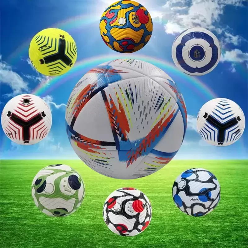 Nouveau ballon de football de qualité supérieure du Qatar pour la Coupe du monde 2022, taille 5, de haute qualité, joli match de football, expédié sans air