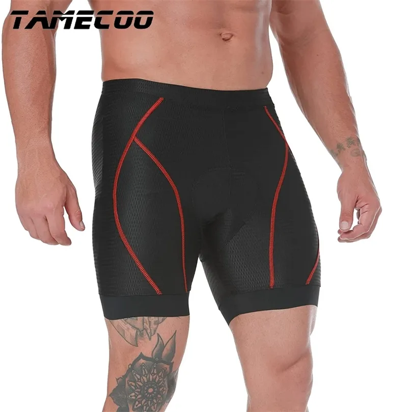 TAMECOO PRO CYKLINGSHORTS CYKNING Underkläder Uppgradering 5D Gel Pad Sockproof Cycling Underpants MTB Bike Bicycle Riding Shorts 220629