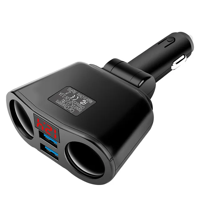 Ładowarka samochodowa 3.1a 2 porty adapter USB 30W Szybkie ładowarki z LED wyświetlacz ładowanie samochodu dla iPhone'a Xiaomi Huawei mp3 DVR