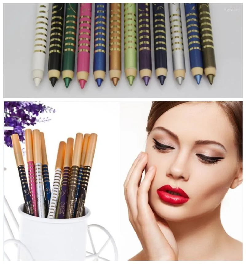 12 Colors Cosmetics Maquillaje Pen a prueba de agua Pics Lip Pencil Pencil Pencil