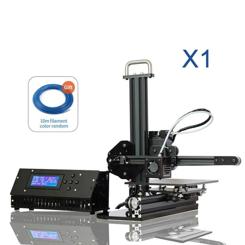 Printers Mini Diy 3D Printer Desktop Portable voor Beginner Build Size 150 150mm CE FCC ROHS Certifictie LCD 8GB SD FreePrinters