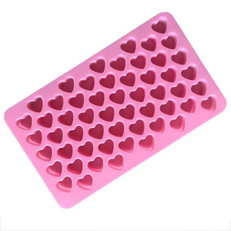 Heart Cake Mold Silicone Ice Cube Tray DIY Chocolate Fondant Mould Maker 3D Pastry Jelly  Baking Cake Decoration Tools Heat Resistant Oven HY0351