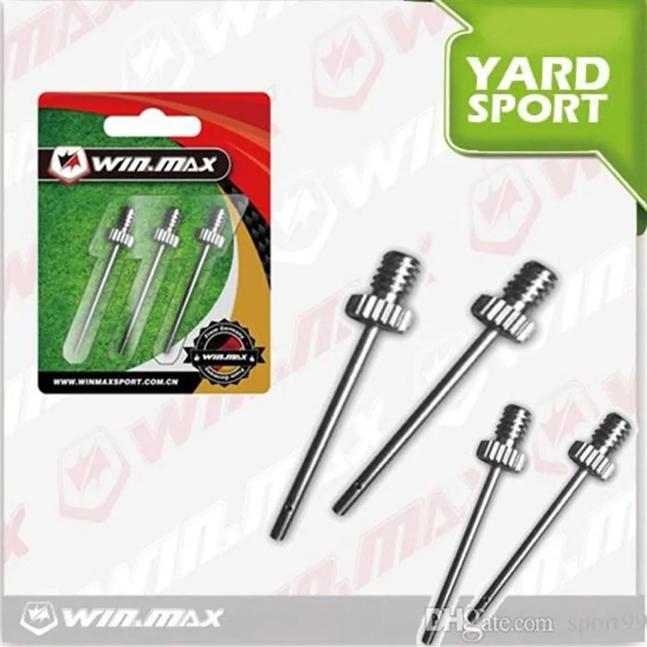 Soccer Ball Pump Needles Pins Football Inflation Silver Tone Metal Pump