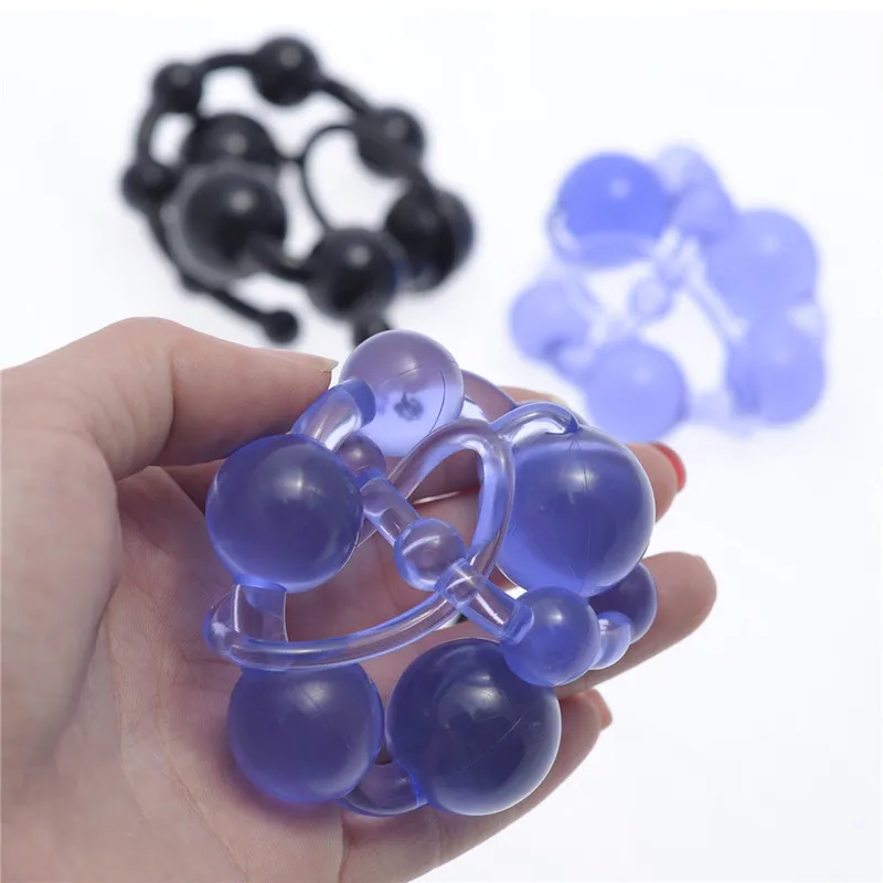 Jelly Anal Tail Plug Beads For Beginner Flexible Stimulator Butt Adult Sex Shop Toys Men Women Couple Gay Plas_voghion.com