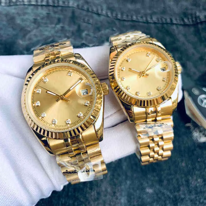 Luxury GMT Olex Couple Watches Top Brand Mechanical Steel Band